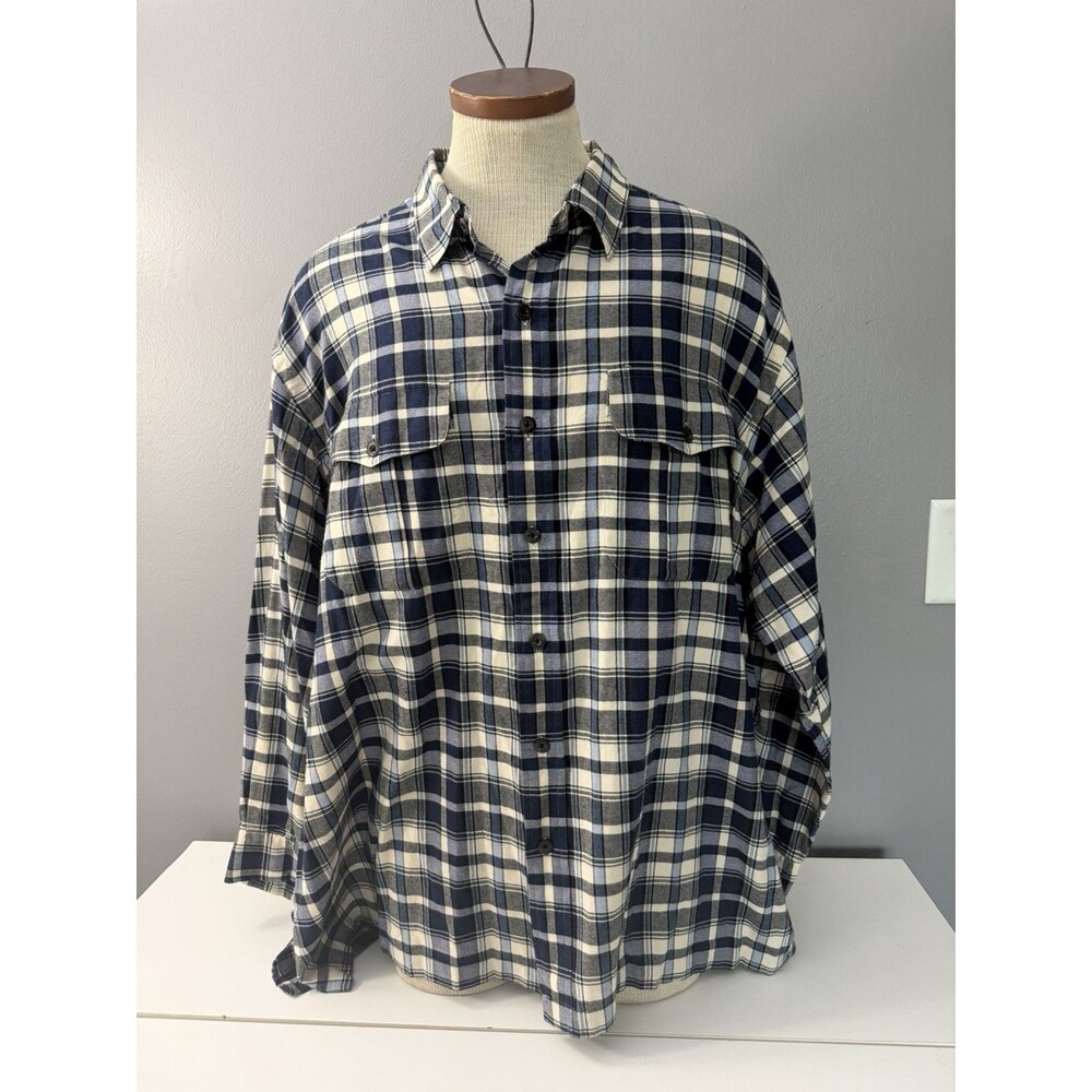 Vintage Polo Sport Ralph Lauren Sportsman Shirt Mens XXL Plaid Flannel 90s